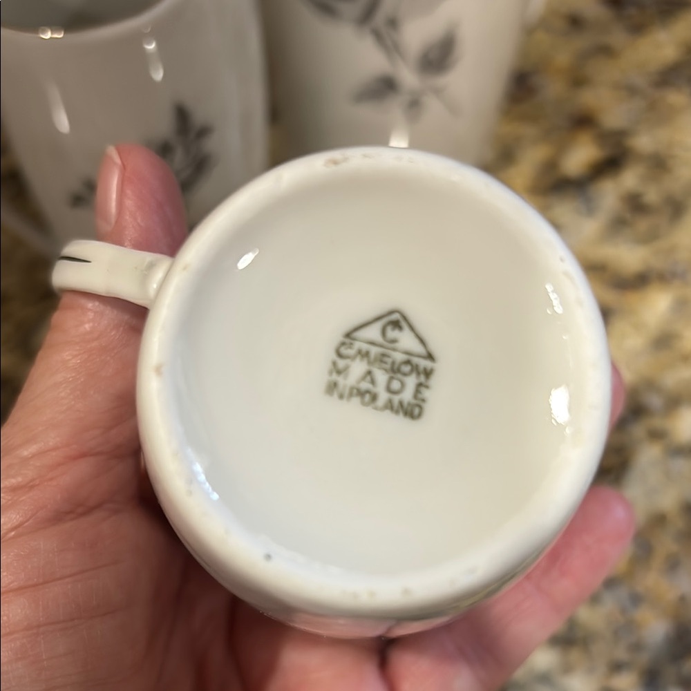 White and Gray Floral Coffee Set Kitchen Accessory - Picture 12 of 12